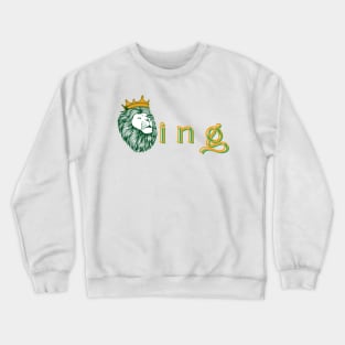 Crowned Royal King Lion Crewneck Sweatshirt